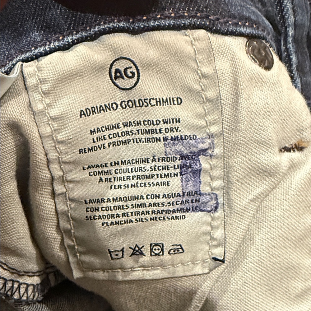 AG Adriano Goldschmied Dark Blue Skinny Jeans - Picture 7 of 8